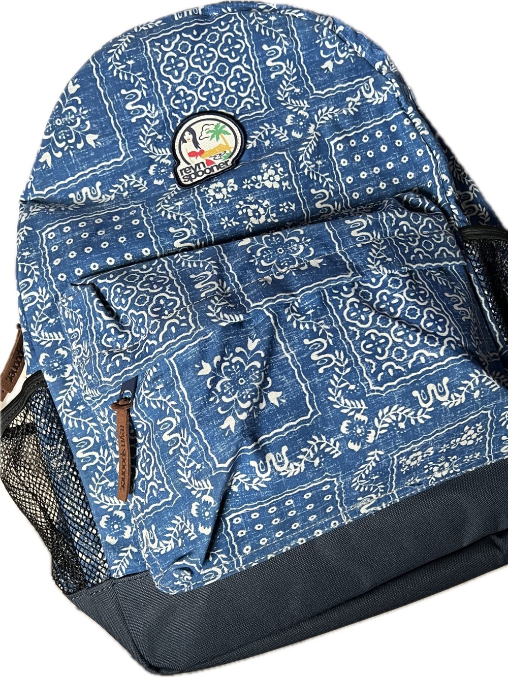 Reyn Spooner Blue Bandana Print Backpack NEW with Tag Deadstock